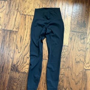 Lululemon leggings - black with see thru back